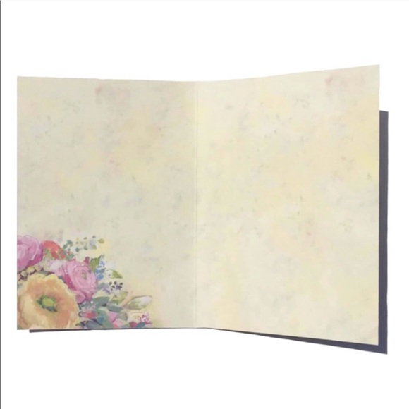 One Single Floral Head Wreath Dog Note Card - Picture 2 of 3